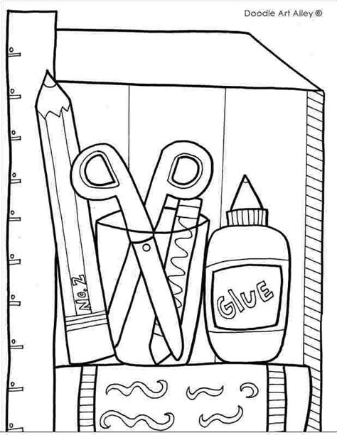 classroom objects coloring pages  kids recursos didacticos