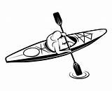 Kayak Kayaking Clipart Drawing Svg Drawings Graphics Paintingvalley Logo Vector sketch template