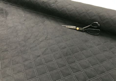 alcantara suede diamond quilted upholstery fabric car trim interior