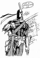 Deathstroke Deadpool Terminator Slade Pirate sketch template