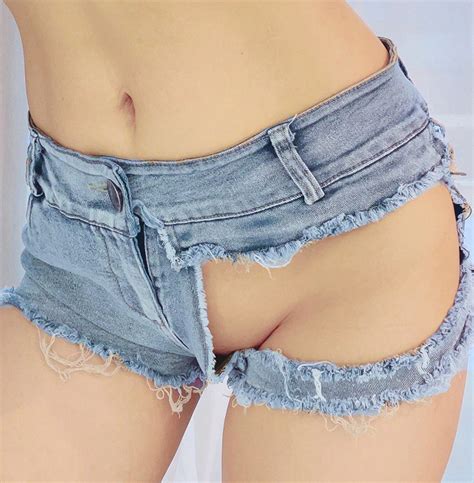 shorts seitliche traeger kurze jeans clubwear sexy mini hotpants