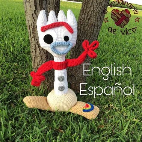 Forky Amigurumi Patter Pdf File With 10 Pages In English Us Termins