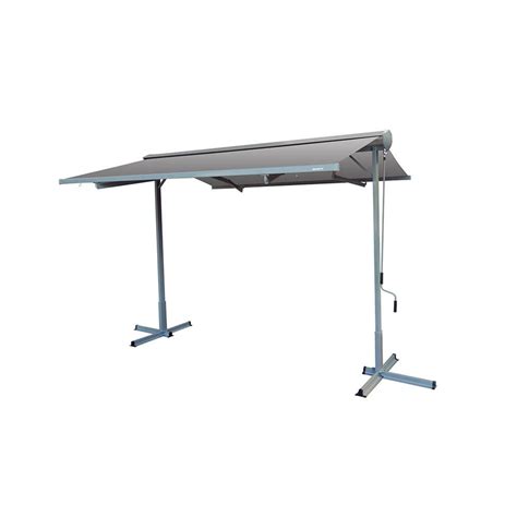 advaning  ft fs series  standing semi cassette manual retractable patio awning  canvas