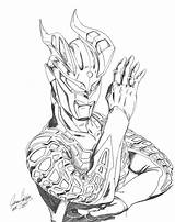 Ultraman Orb Mewarnai Mebius Dyna Coloringhome Fc07 Ginga sketch template