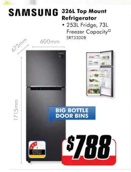 samsung  top mount refrigerator offer   good guys cataloguecomau