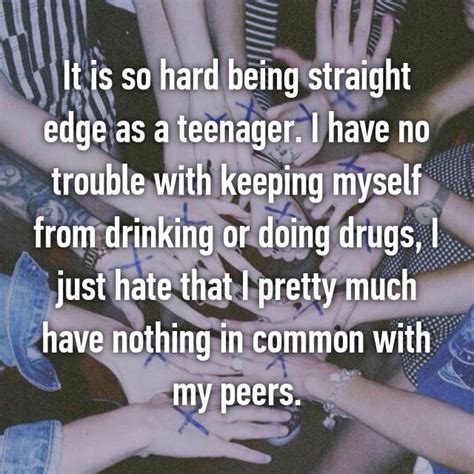 15 surprising confessions from people who are straight edge