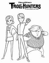 Trollhunters Dreamworks Troll Hunters Gunmar Amulet Cazadores Arcadia Arcadias Wizards Scribblefun sketch template