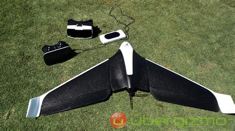 parrot disco fixed wing drone review hands  ubergizmo