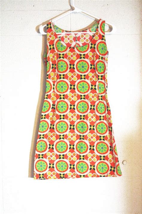 1960s Mod Dress Marimekko Print With Images 60s And 70s Fashion