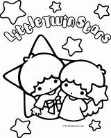 Little Twin Stars Coloring Fanpop Pages Sanrio Kitty Hello sketch template