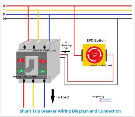 square  shunt trip breaker wiring diagram