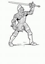 Knight Coloring Knights Printable Sheets Pages Kids Coloringpages Gif sketch template