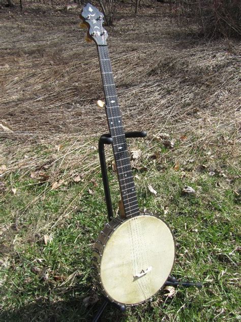 C 1900 Lange Made 5 String Banjo