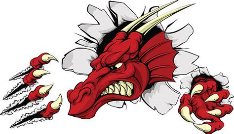 royalty  cartoon   angry dragon clip art vector images