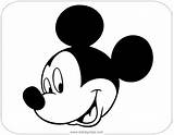 Mickey Mouse Coloring Pages Face Disneyclips Funstuff sketch template
