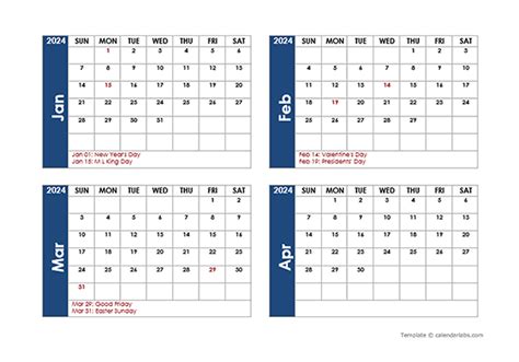 word calendar  months  page  printable templates
