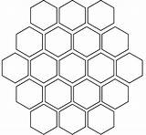 Hexagon Catan Settlers Wide Simple D20 sketch template