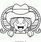 Coloring Cowgirl Printable Popular Pages sketch template