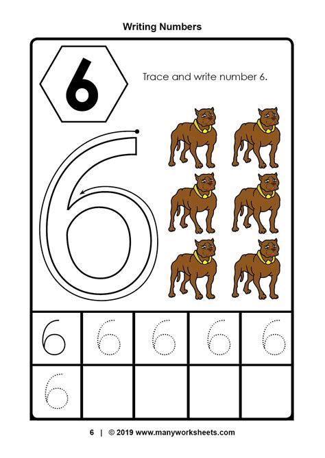 number  tracing worksheets  kindergarten kids kindergarten kids