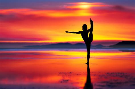 yoga  sunset dance silhouette silhouette pictures yoga