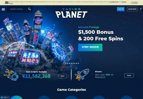 casino planet review  bonuses  spins games