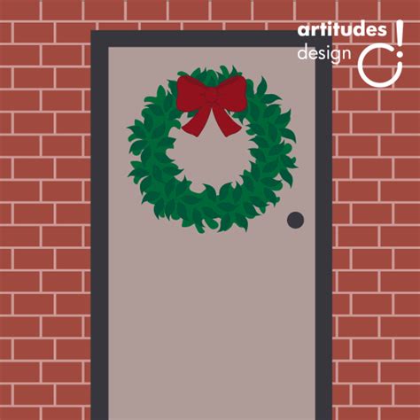 christmas door by artitudes design find and share on giphy