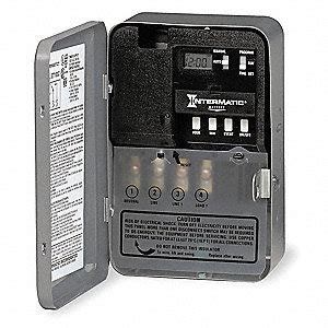 intermatic electronic timer  amps vac voltage operation mode  hr number  channels