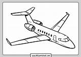 Colorear Aviones Avion Avionetas Jet Numeros Transporte sketch template