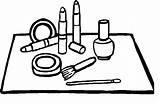 Coloring Pages Cosmetic Makeup Print Color Coloringtop sketch template