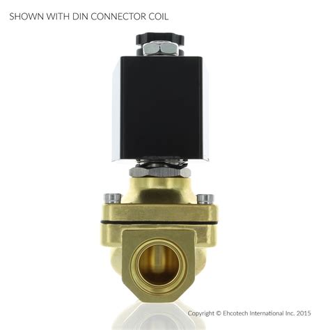 npt  ac brass electric solenoid valve  volt ac water air gas viton nc ebay