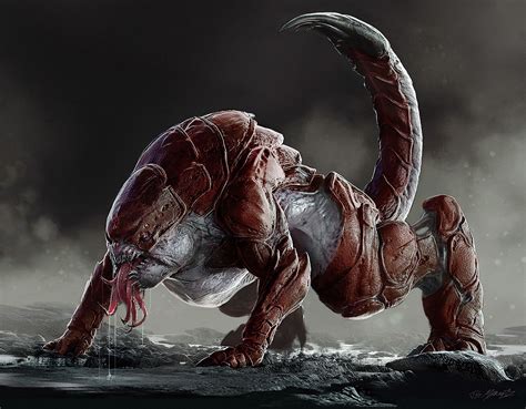pin  corey change  xenos monster concept art creature concept art fantasy creatures