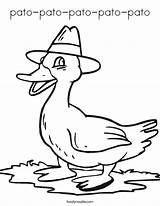 Coloring Pato Duck Built California Usa sketch template
