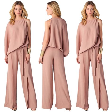 Summer Solid Loose Flowy Casual Jumpsuits For Women Fz5373 Jumpsuits