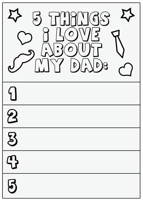 printable fathers day card    love   dad