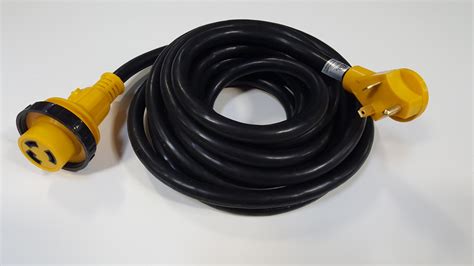 amp rv power extension cord twist lock plug ft