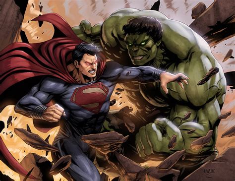Superman Vs Hulk By Samdelatorre On Deviantart