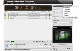 ImTOO MP4 Video Converter screenshot #3