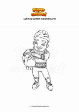 Coloring Surfers Subway sketch template