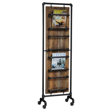industrial vintage magazine pantry rack tall by the orchard