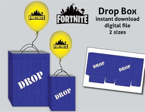 fortnite drop box fortnite supply drop  personalized digital file