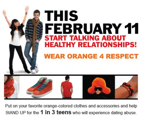 i m wearing orange today to promote respect and healthy