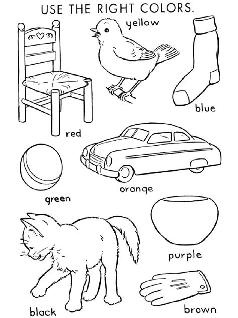 learning colors coloring pages   print learning colors