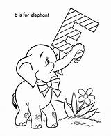 Coloring Pages Alphabet Animal Elephant Animals Children Easy Kids Print Understanding Use sketch template