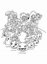 Digimon Coloring Pages Kids Print Printable Color Choose Board Picgifs Adventure sketch template