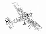 Cessna Cutaway Drawing Aerobat Cutaways Aviation General Piper Template Tomahawk Pa Flightglobalimages sketch template