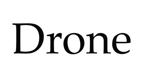 pronounce drone youtube