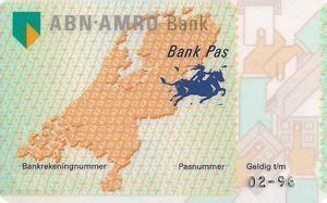 bank card bank pas abn amro bank netherlandscolnl gm