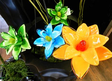 Beautiful Hand Blown Glass Flowers To Add A Little Whimsy