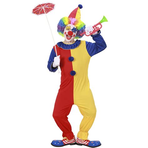 carnavalskostuum clowntje duo kleuren  carnavalskleding