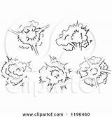 Vector Poofs Explosions Bursts Comic Illustration Royalty Clipart Tradition Sm sketch template